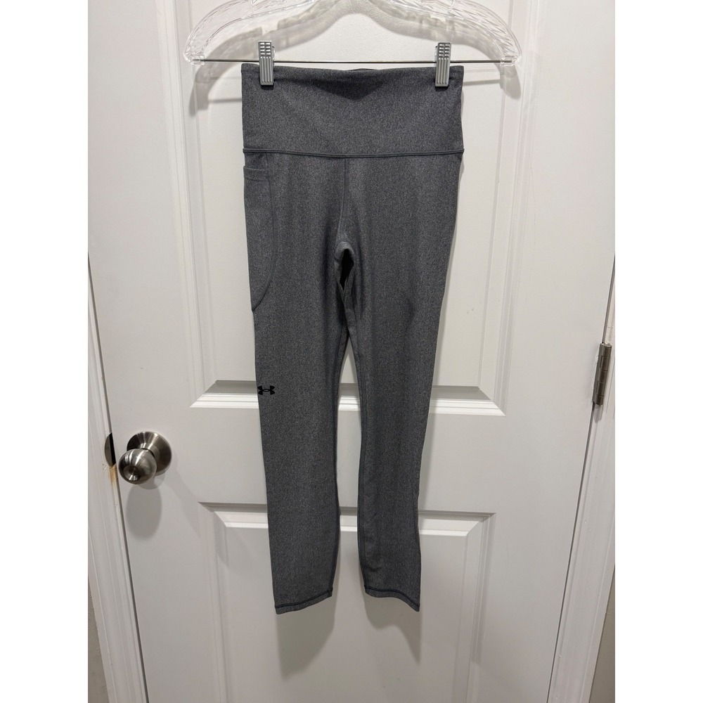 Under Armour Women Leggings Compression High Rise Heather Gray XS